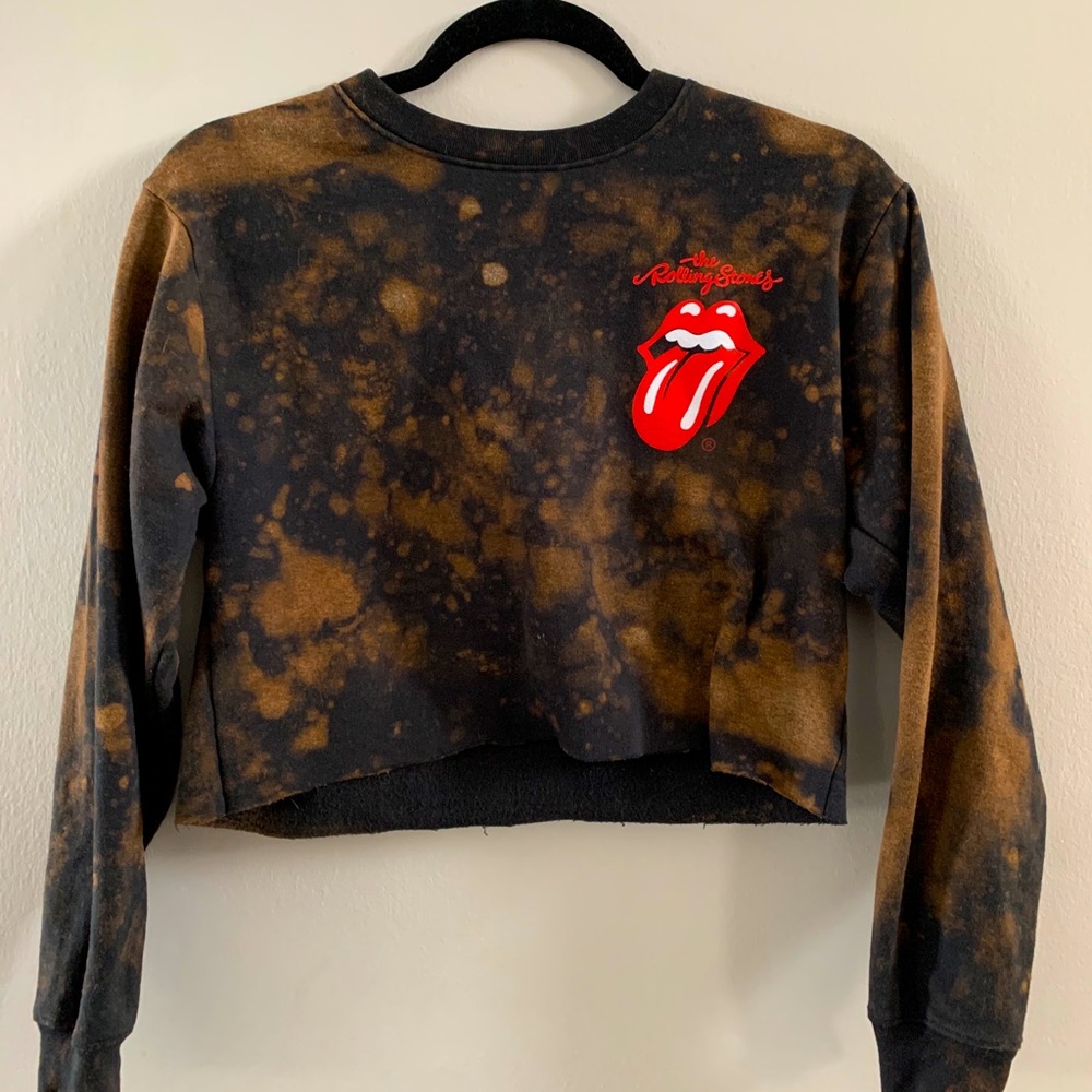 Vintage Bleach-Washed Band Crewneck